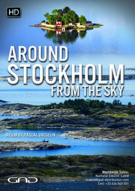 Affiche de Autour de Stockholm vue du ciel