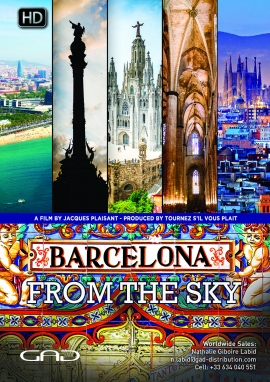 Poster of Barcelona from the sky