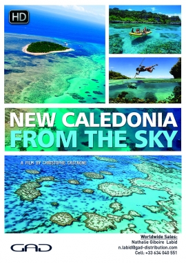 Affiche de La Nouvelle Calédonie vue du ciel