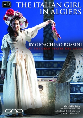 Affiche de L'italienne à Alger de Gioachino Rossini