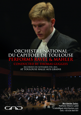 Affiche de L’Orchestre National du Capitole de Toulouse Joue Maurice Ravel et Gustav Mahler