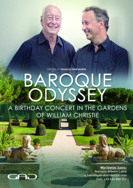 Poster of "Baroque Odyssey" A Birthday concert in the gardens of William Christie